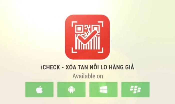 iCheck là ứng dụng quét mã vạch miễn phí dành cho cả iOS và Android