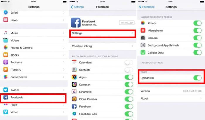Hướng dẫn tải video chất lượng cao lên Facebook bằng điện thoại iPhone
