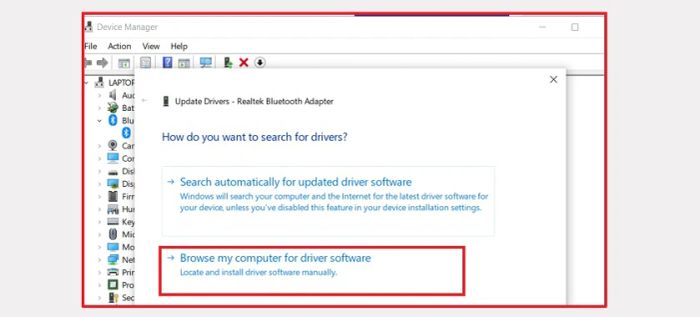 Chi tiết cài đặt driver bluetooth trên Windows 10