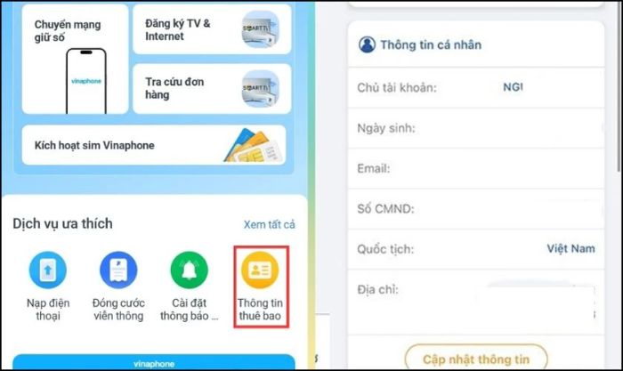 Hướng dẫn cách kiểm tra SIM chính chủ Vinaphone trực tuyến