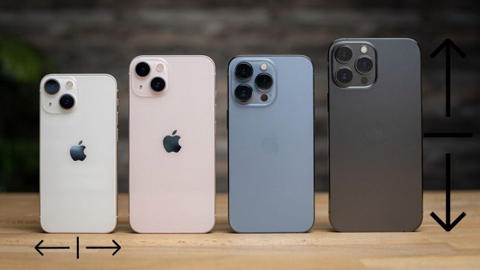 Thông số kích thước của iPhone 13