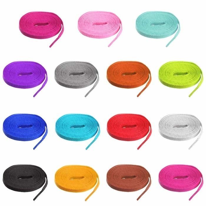 15 pairs of laces in a variety of colors