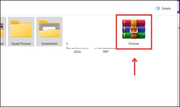 Kết quả sau khi nén file trên hệ điều hành Windows của bạn