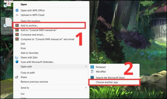 Hướng dẫn giải nén file RAR trên Windows 11