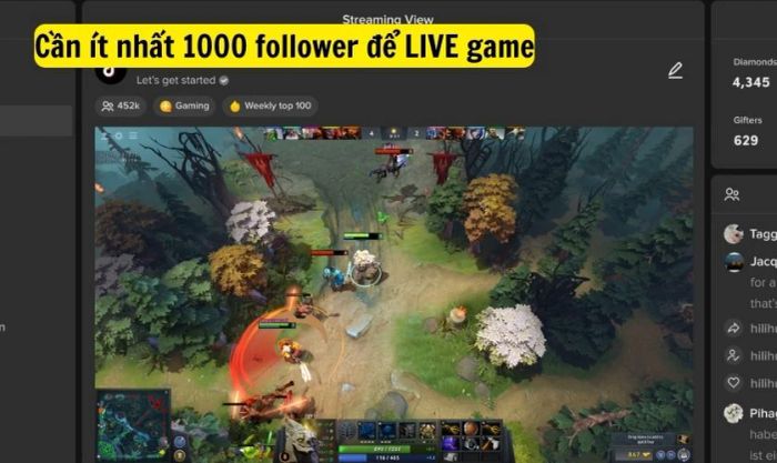 Điều kiện để mở LIVE Studio trên TikTok