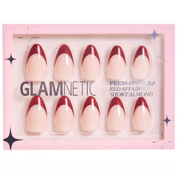 red French tip press-on nails