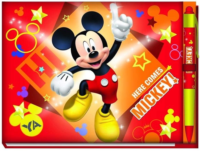 Mickey Mouse gives a thumbs-up next to the text 
