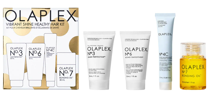 Olaplex kit featuring No. 3, No. 6, No. 4, and No. 7