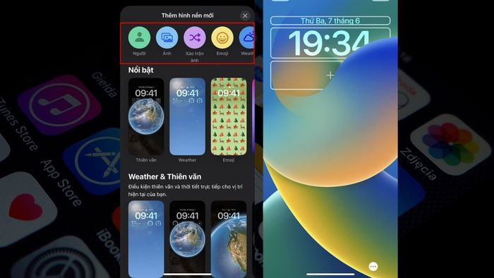 Hướng dẫn tùy chỉnh cài đặt hình nền cho màn hình khóa iPhone bước 2