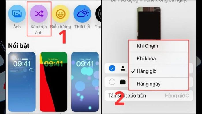 Hướng dẫn đặt nhiều ảnh làm hình nền iPhone bước 2