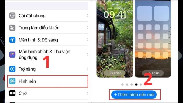 Hướng dẫn đặt nhiều ảnh làm hình nền iPhone bước 1
