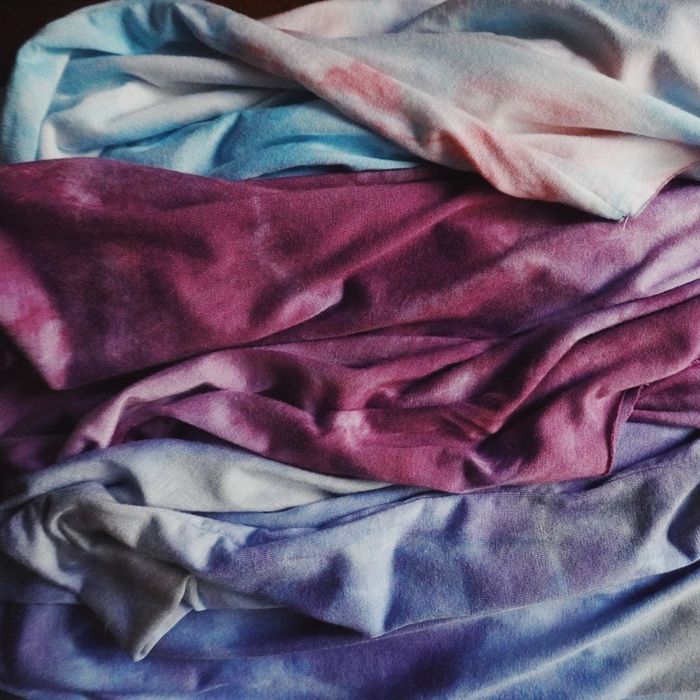 The tie-dye sweaters