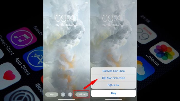 Hướng dẫn thay đổi hình nền iPhone bằng video bước 3
