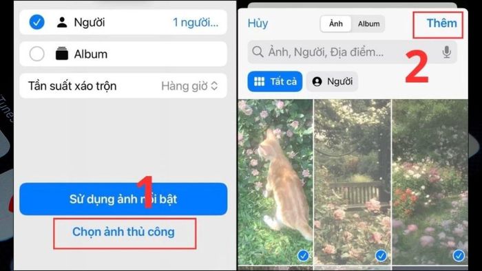 Hướng dẫn đặt nhiều ảnh làm hình nền iPhone bước 3