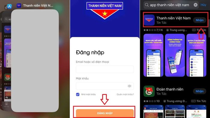 Lỗi ứng dụng TNVN bị treo, không phản hồi