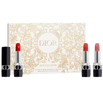 set of three mini Dior lipsticks
