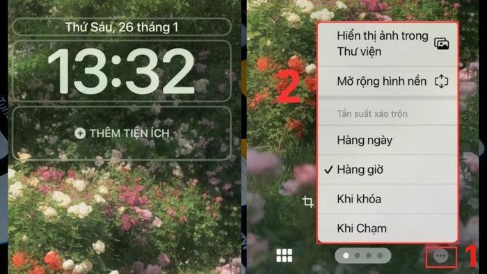 Hướng dẫn đặt nhiều ảnh làm hình nền iPhone bước 4