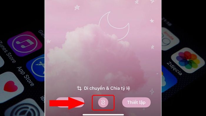 Hướng dẫn thay đổi hình nền iPhone trong mục Cài đặt bước 3