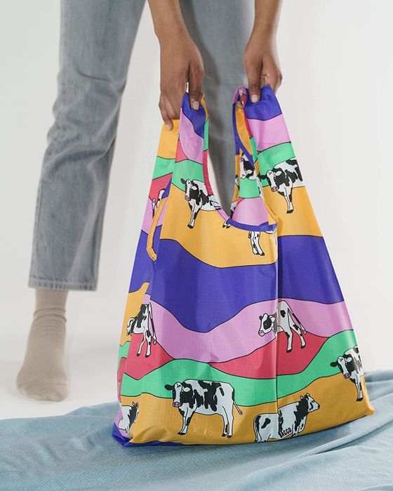 The bag with a cow print