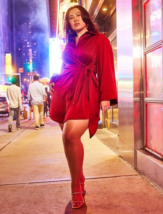 model wearing the dress