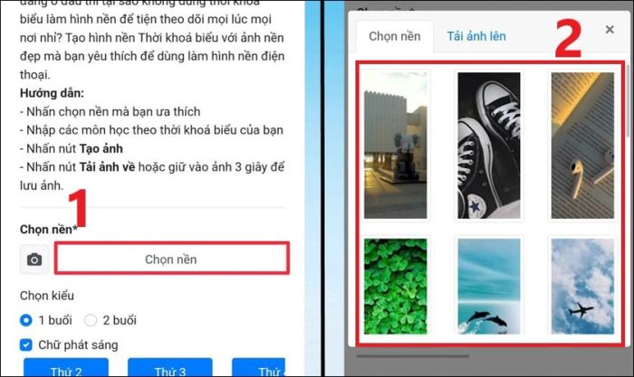 Hướng dẫn tạo hình nền thời khóa biểu trên điện thoại