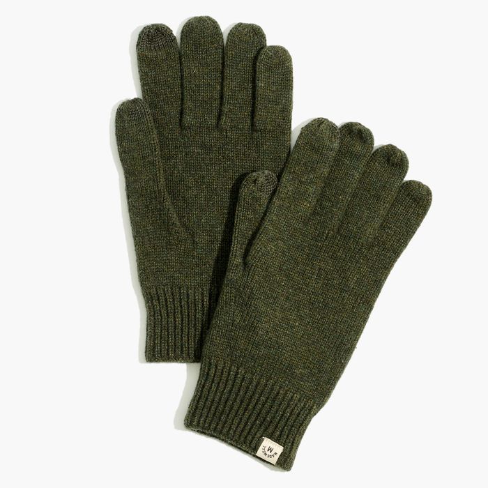 the olive green gloves
