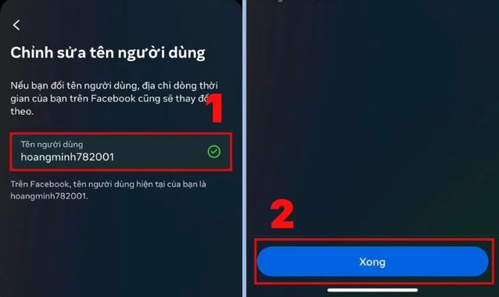 các bước thực hiện thay đổi liên kết facebook trên iphone