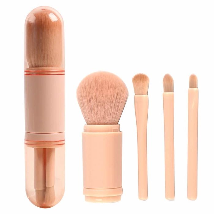 An image displaying all four brushes along with the tool body, broken into individual components.