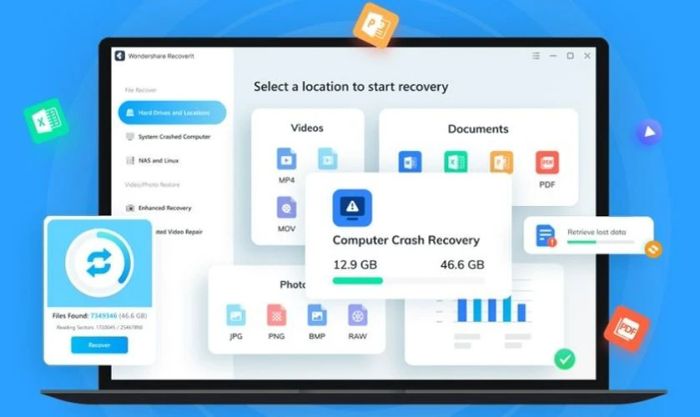 Sử dụng Recoverit để khôi phục ảnh đã xóa trên OPPO