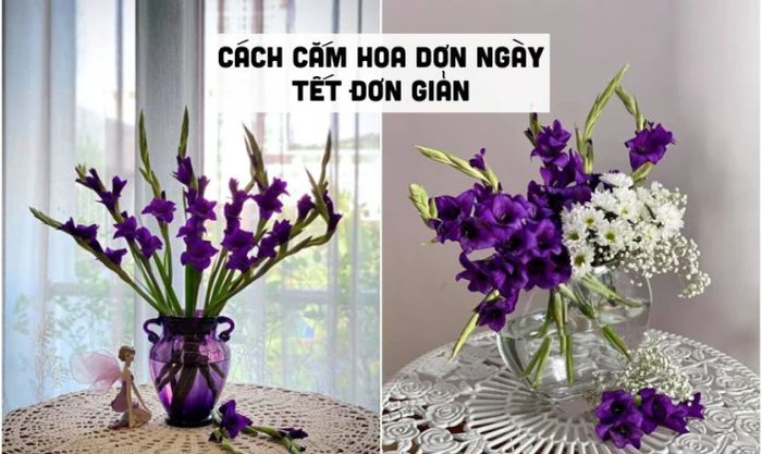 Cách cắm hoa dơn đơn giản nhưng đẹp mắt, phù hợp để chưng Tết lâu dài