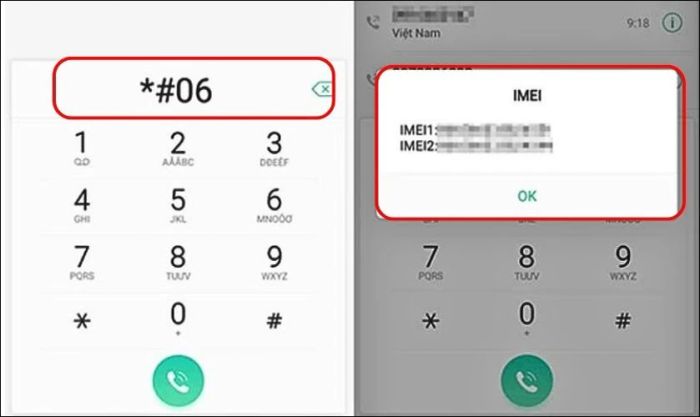 Mã kiểm tra OPPO giúp xác minh IMEI điện thoại OPPO