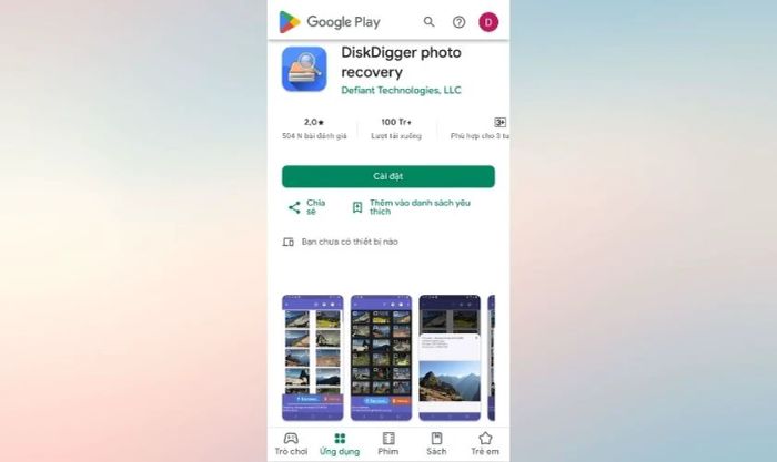 Tải xuống DiskDigger photo recovery