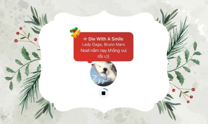 Hướng dẫn tạo ghi chú Noel trên Messenger