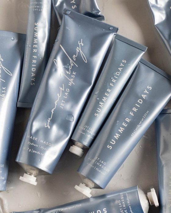 Summer Fridays Jet Lag Mask, available in both full and mini sizes