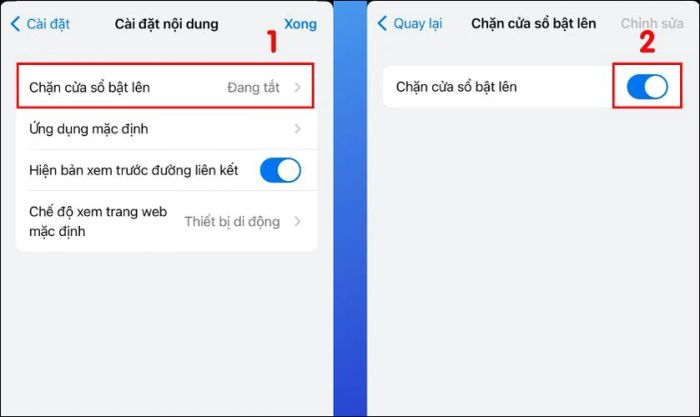 Cách ngừng các trang web tự động mở trên Chrome iPhone