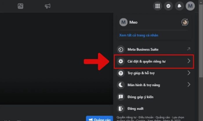 thay đổi đường link trên fanpage