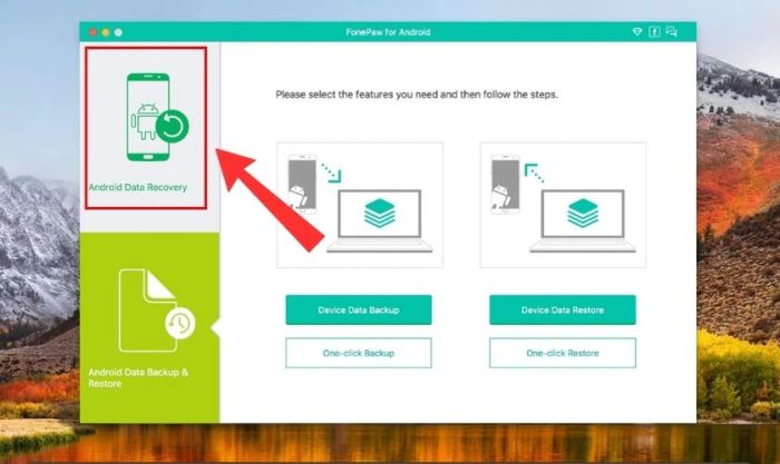 Sử dụng FonePaw Android Data Recovery để khôi phục ảnh đã xóa