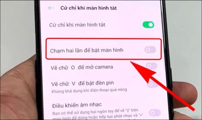 Hướng dẫn vô hiệu hóa tính năng chạm đúp mở màn hình