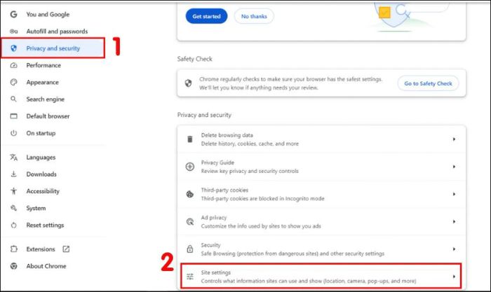 Chặn các trang web tự động mở không mong muốn