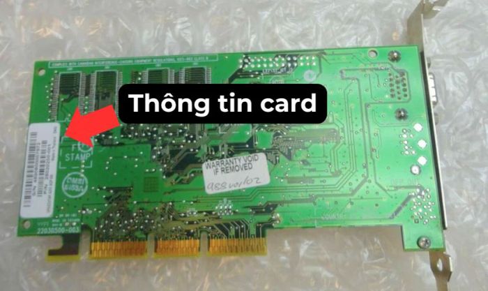 Hướng dẫn đọc thông số card màn hình từ tem dán