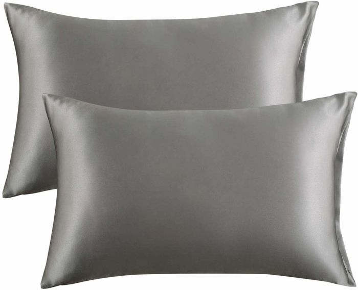 the pillowcases in gray