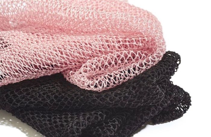 the Luv Scrub in pink and black