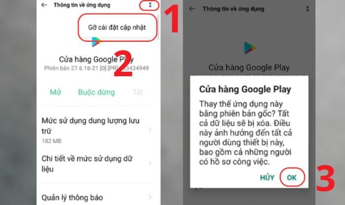 Gỡ bỏ cập nhật