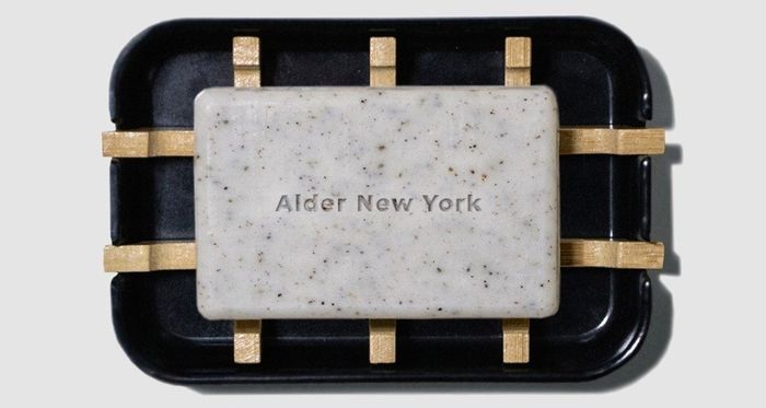 Alder New York Cleansing Bar and Soap Dish.