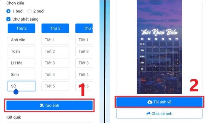 Tạo hình nền