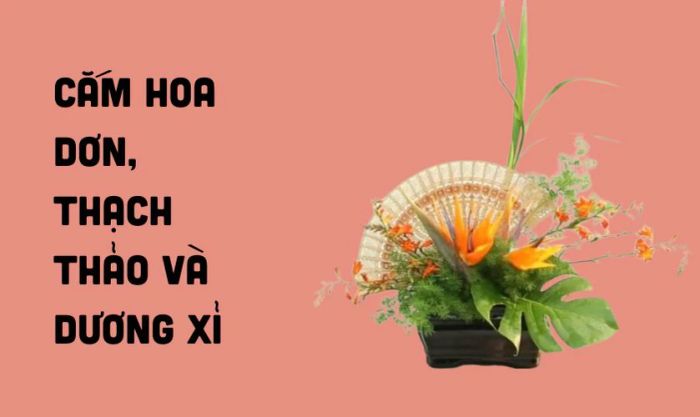 Kết hợp hoa dơn với thạch thảo và dương xỉ một cách sáng tạo