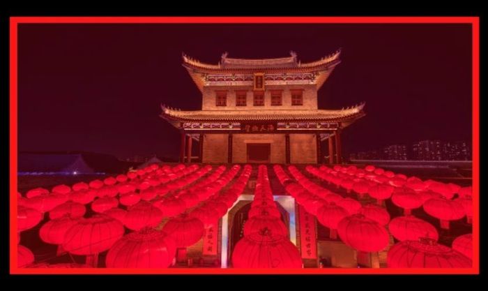 Powerpoint Tết 2025 họa tiết chùa
