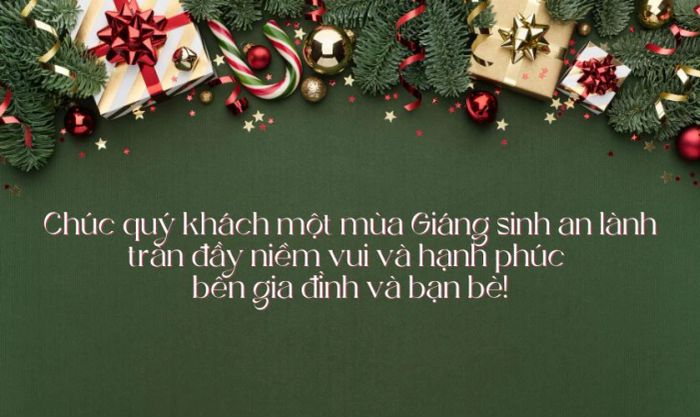 Lời chúc Noel và năm mới cho khách hàng