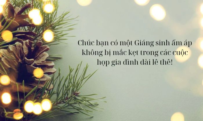 Lời chúc Giáng sinh hài hước dành cho bạn bè