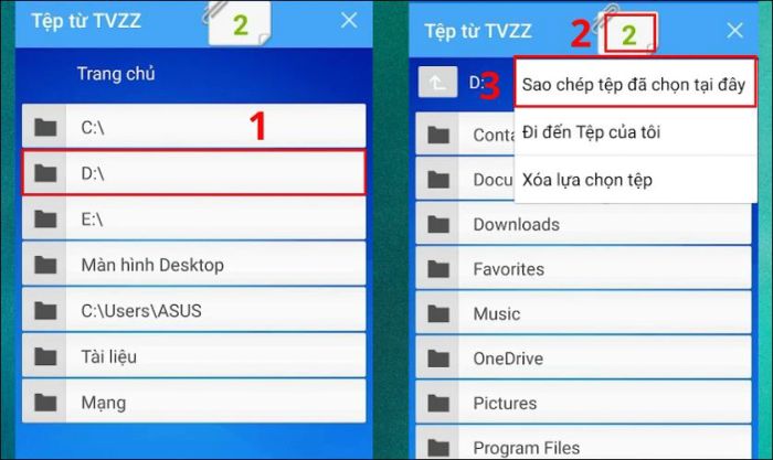 Hướng dẫn chia sẻ file từ điện thoại sang máy tính